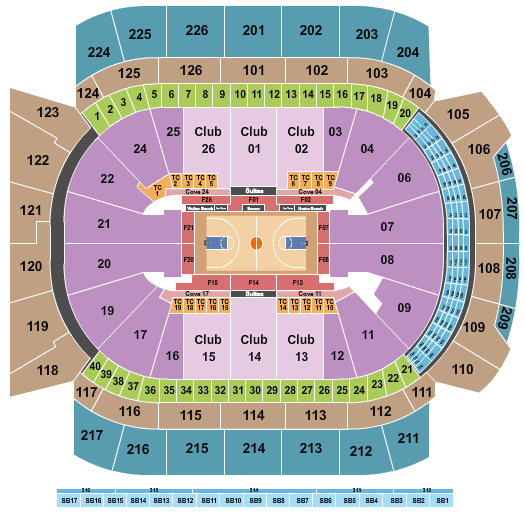 Climate Pledge Arena NCAA Seating Chart